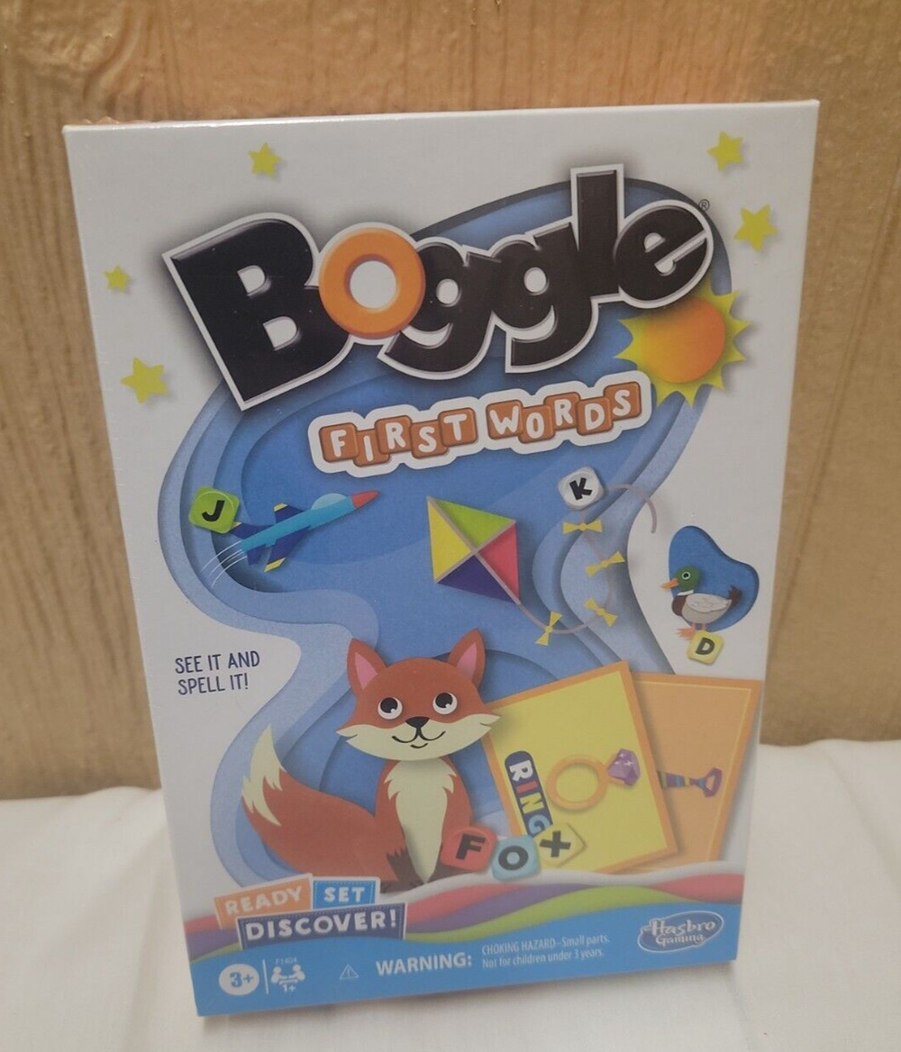 Boggle First Words Game Hasbro Gaming New Sealed 1+ Players Strategy Game